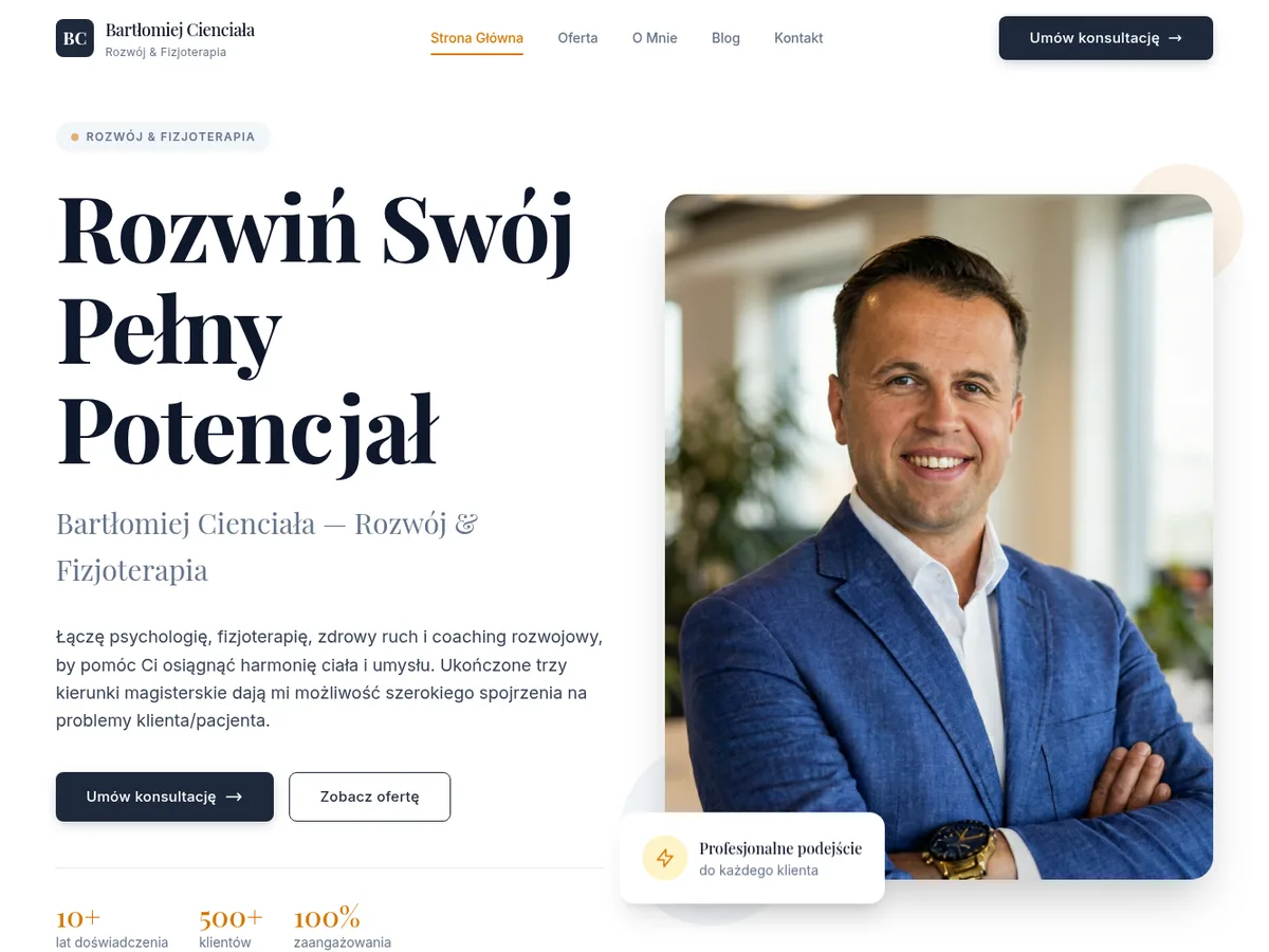 Strona bartlomiejcienciala.pl
